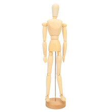 Artist Manikin 17.3 Inch Flexible Wooden Figure Model for Drawing