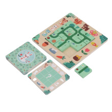Kids Wooden Puzzle Toy Educational Jigsaw Game Party