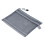 (Grey) 10PCS Double Layer A5 Waterproof Nylon Mesh Zipper Pouch Blue 2
