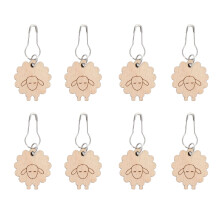8 Pcs Sheep Shaped Wood Knitting Crochet Stitch Markers