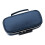 (Blue) Large Canvas Pencil Case Black for High School Students 4