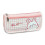 (Pink) Canvas Pencil Case Cute Grid Design Large Capacity Pink 4
