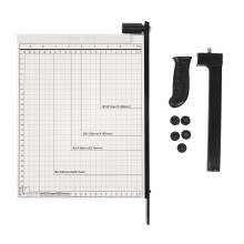 A4 Paper Cutter Accurate Scales Multi Functional Trimmer Office White