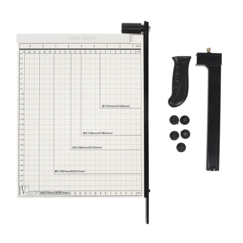 A4 Paper Cutter Accurate Scales Multi Functional Trimmer Office White