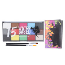 15 Colors Washable Face Body Paint Kit with Brushes for Cosplay Party