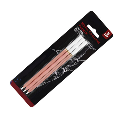 3PCS White Sketch Pencil Multifunctional for Shading Blending 2