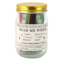 Bible Verses Jar 6 Colors Emotions Feelings Cards for Party Games