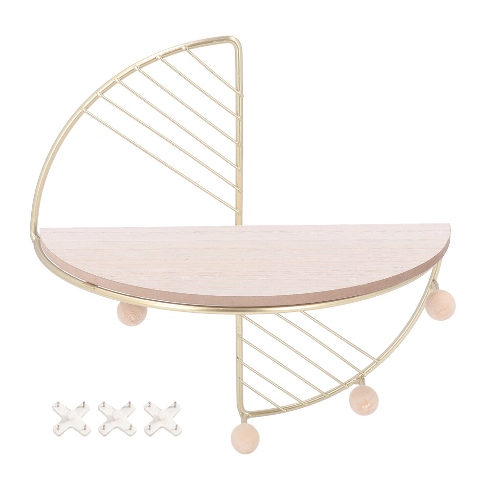 Iron Wooden Wall Mounted Key Shelf Floating Storage 585383658715