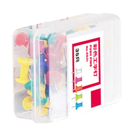 35pcs Assorted Color Push Pins Tacks for Office Classroom 2