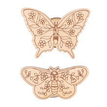 (Model 3 and 4) Magnetic Needle Minder Beech Sheet 3mm Cross Stitch Model 1/2