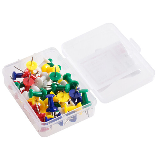 35pcs Assorted Color Push Pins Tacks for Office Classroom 1