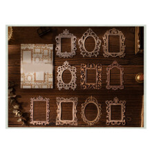 (Type B) 20 Sheet Vintage Scrapbooking Border Paper Embossed Type A