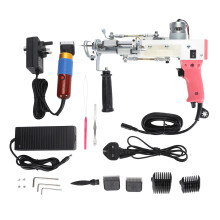 (UK Plug) Carpet Tufting Tool 2 in 1 Safe Kit for Beginners DIY 100-240V US Plug