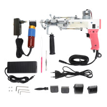 (EU Plug) Carpet Tufting Tool 2 in 1 Safe Kit for Beginners DIY 100-240V US Plug