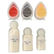 6pcs Ink Pad Embossing Powder Set Fade Resistant Waterdrop DIY Cards