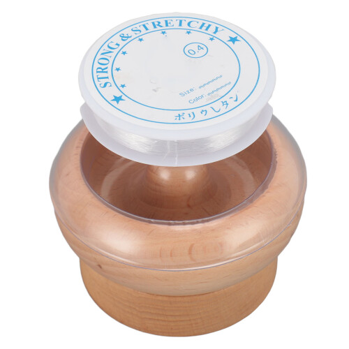 (with Replacement Bowl) Wooden Bead Spinner Kit with 2pcs Needles No Replacement Bowl 1
