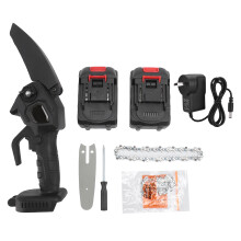 (AU Plug) 4 Inch Cordless Mini Chainsaw Tree Branch Wood Cutting AU Plug