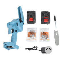 (AU Plug) 4 Inch Cordless Mini Chainsaw Portable Electric Handheld Tree Branches