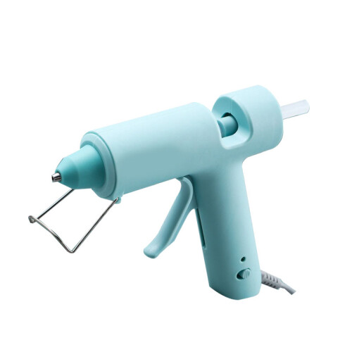 (Blue) Mini Hot Glue Machine DIY Ergonomic Rapid Melting Tool with 10 Sticks 1