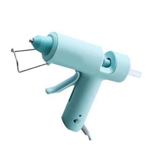 (Blue) Mini Hot Glue Machine DIY Ergonomic Rapid Melting Tool with 10 Sticks 2