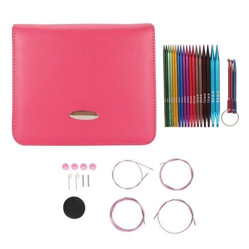 9 Pairs Interchangeable Circular Knitting Needles Aluminum Ergonomic