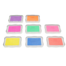 8 Color Craft Ink Pad Washable DIY Fingerprint Stamps for Scrapbooking