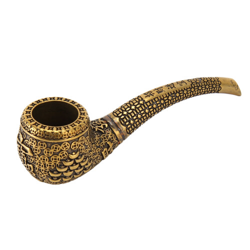 Handcrafted Copper Smoking Pipe Decorative
