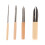 4pcs Leather Skiving Beveler Tool Set Wooden Handle 1