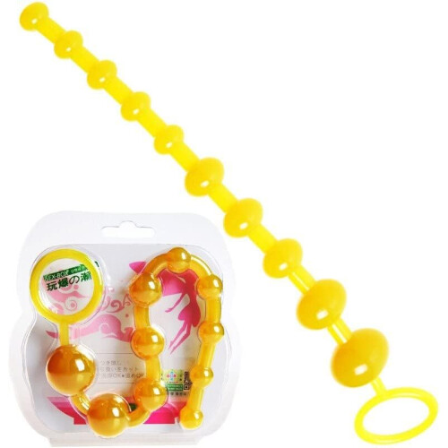 Anal Butt Plug Silicone Anal Beads Prostate Massager G-Spot Ring Pull Ball 2