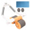 Ab Exercise Roller Automatic Springback Dual Wheel with Knee Mat 1
