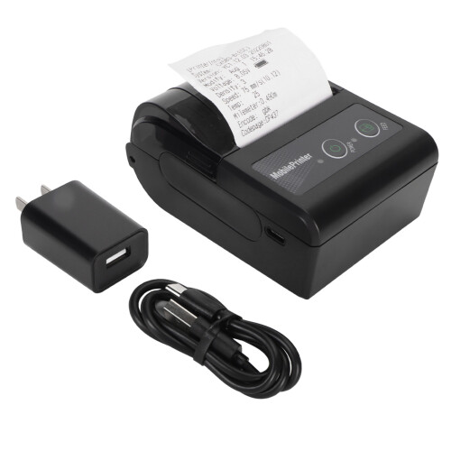 58mm Mini Thermal POS Printer Bluetooth Pocket 100-240V