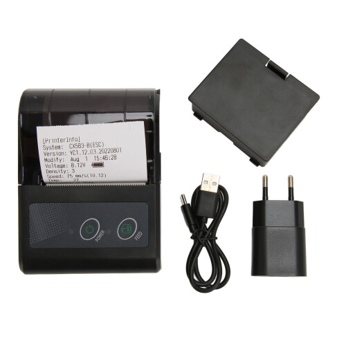 58mm Thermal Printer BT 203DPI USB Toothed Blade Label Printer