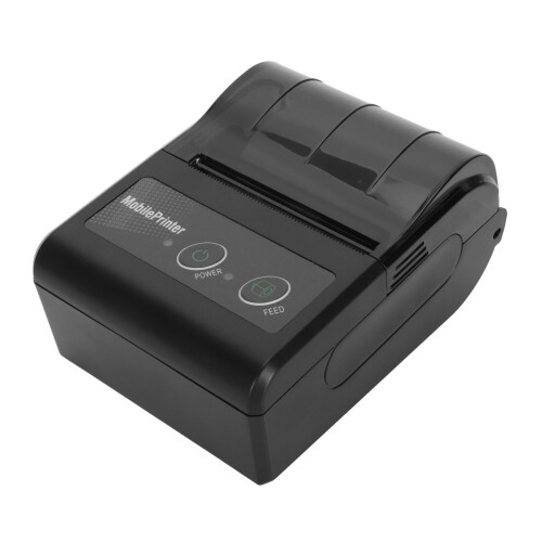 58mm Mini Thermal POS Printer Bluetooth Pocket 100-240V 2