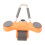(Orange) Abdominal Wheel Roller Automatic Double Round Elbow Support Orange 4