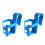 (2Pcs, Square) Pool Cup Holder Prevent Spill for Round Pool Bar Rails 2Pcs 2