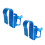 (2Pcs, Square) Pool Cup Holder Prevent Spill for Round Pool Bar Rails 2Pcs 4