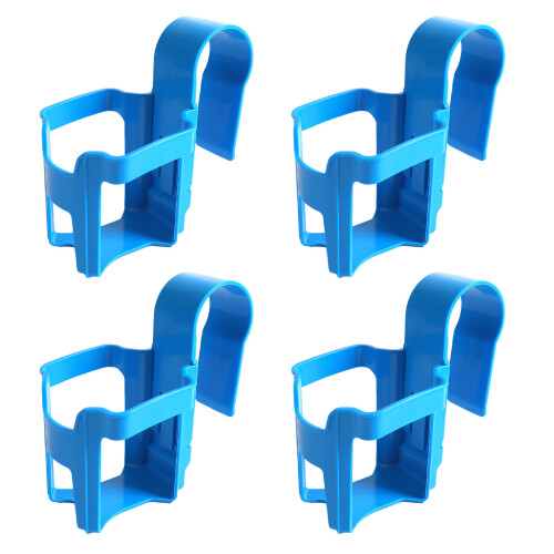 (4Pcs, Square) Pool Cup Holder Prevent Spill for Round Pool Bar Rails 2Pcs 1