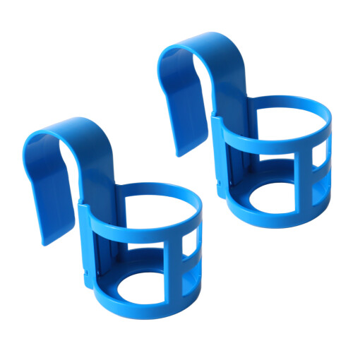 (2Pcs, Round) Pool Cup Holder Prevent Spill for Round Pool Bar Rails 2Pcs 2