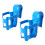 (2Pcs, Square) Pool Cup Holder Prevent Spill for Round Pool Bar Rails 2Pcs 5