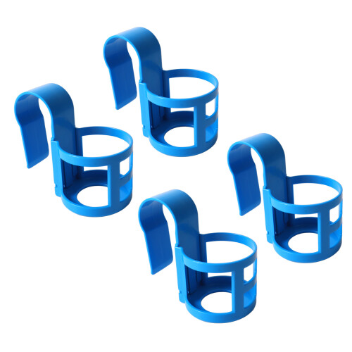 (4Pcs, Round) Pool Cup Holder Prevent Spill for Round Pool Bar Rails 2Pcs 2