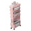 (Pink) Movable Bookshelf 4 Wheels Large Capacity Pink 3