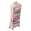 (Pink) Movable Bookshelf 4 Wheels Large Capacity Pink 2