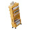 (Orange) Movable Bookshelf 4 Wheels Large Capacity Pink 4