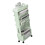 (Green) Movable Bookshelf 4 Wheels Large Capacity Pink 4
