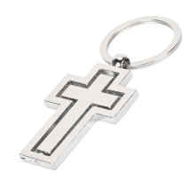 Rotating Crucifix Keychain Rust Prevention Colorfast Jesus