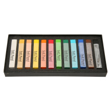 Soft Pastels 12 Colors Long Lasting Artist Chalk Sticks School Art