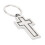Rotating Crucifix Keychain Rust Prevention Colorfast Jesus 3