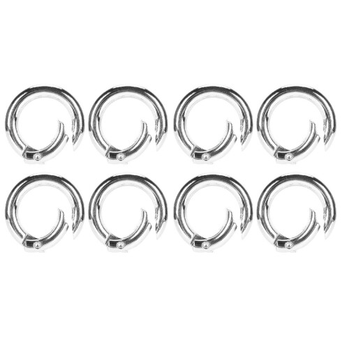(Silver) 20pcs Spring Ring Clasps Copper DIY Necklaces Bracelets Ankle Chain 1