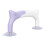 Ruler Handle Purple White Suction Cup ABS PVC Quilting 4