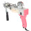 (US Plug) Carpet Tufting Tool Pink 40 Stitches/sec Rotatable Handle DIY 100-240V 3